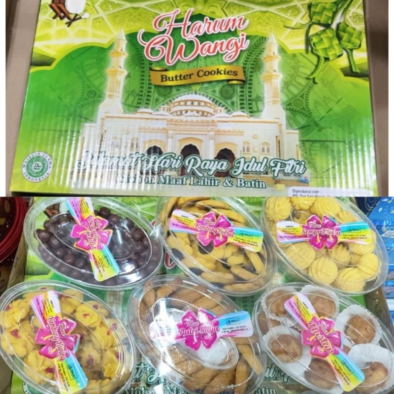 

Harum wangi hampers parsel set kue kering lebaran idul fitri cc