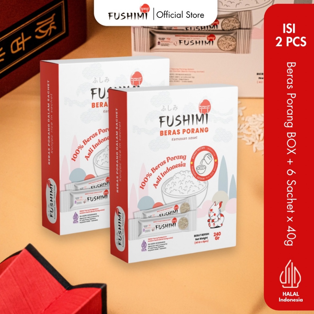 

FUSHIMI BUNDLING 2 BOX BERAS PORANG INSTANT 240GR I SHIRATAKI