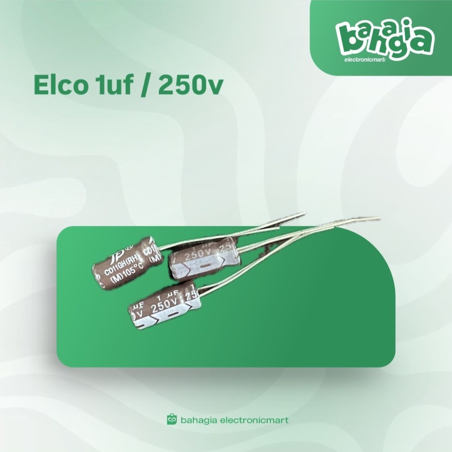 Kapasitor capacitor elco 1uf 250v / 1 250v / 1 uf 250 v