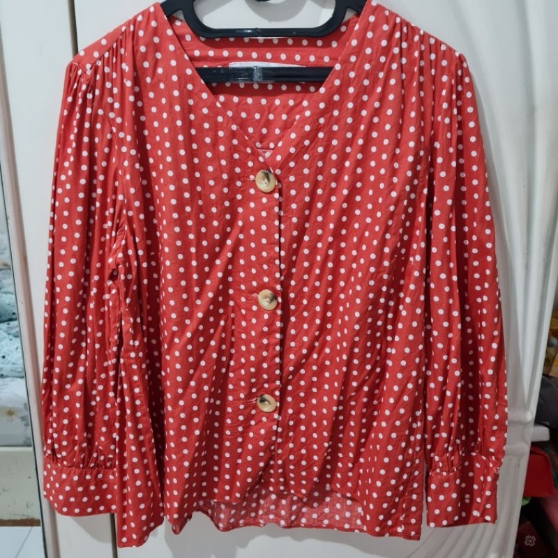 Blouse Lebaran Tangan Panjang Odiva