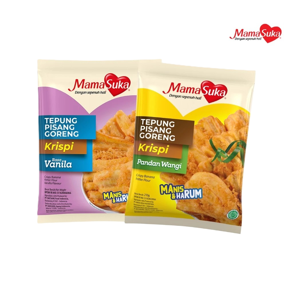 

Mama Suka Tepung Pisang Goreng Krispi 210gr Vanila / PandanWangi