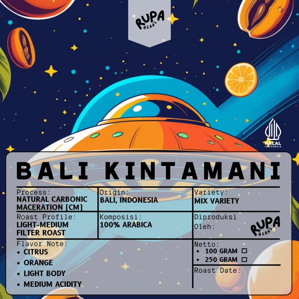 

Biji Kopi 100% Arabica Single Origin Bali Kintamani Specialty Coffee V60 Manual Brew by RupaBeans