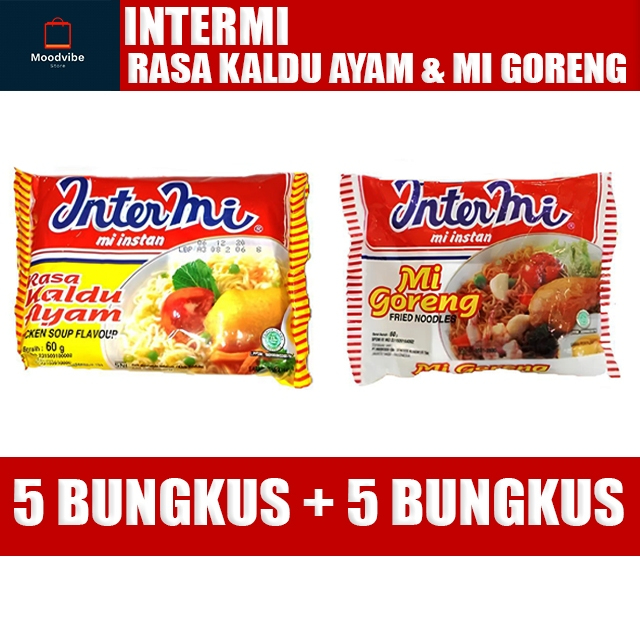 

Intermi Mi Instan (Rasa Kaldu Ayam 5 Pcs + Mi Goreng 5 pcs)
