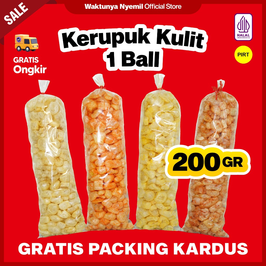 

1 BALL KERUPUK KULIT SAPI ASLI DOROKDOK 200 GR HALAL ENAK RENYAH Camilan Keripik Asin