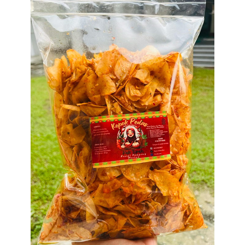 

kerupuk cabe kak tipah/kopok pedas kak tipah Ukuran 1 kg