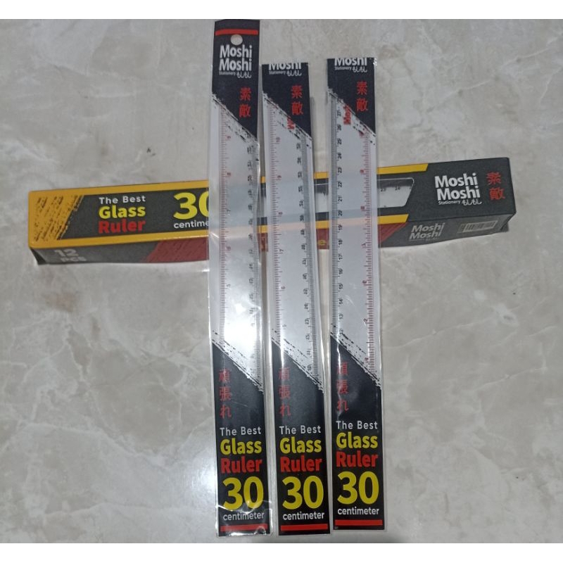 

MOSHI PENGGARIS 30 CM the best GLASS RULLER