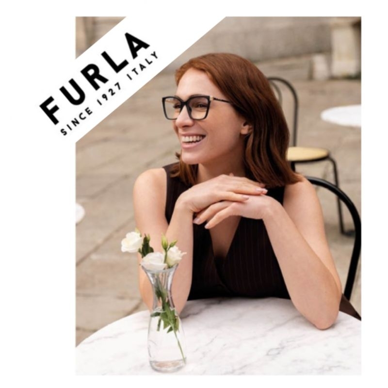 Frame Kacamata Furla Original Furla VFU768 0700 53-16-140 Black Gold