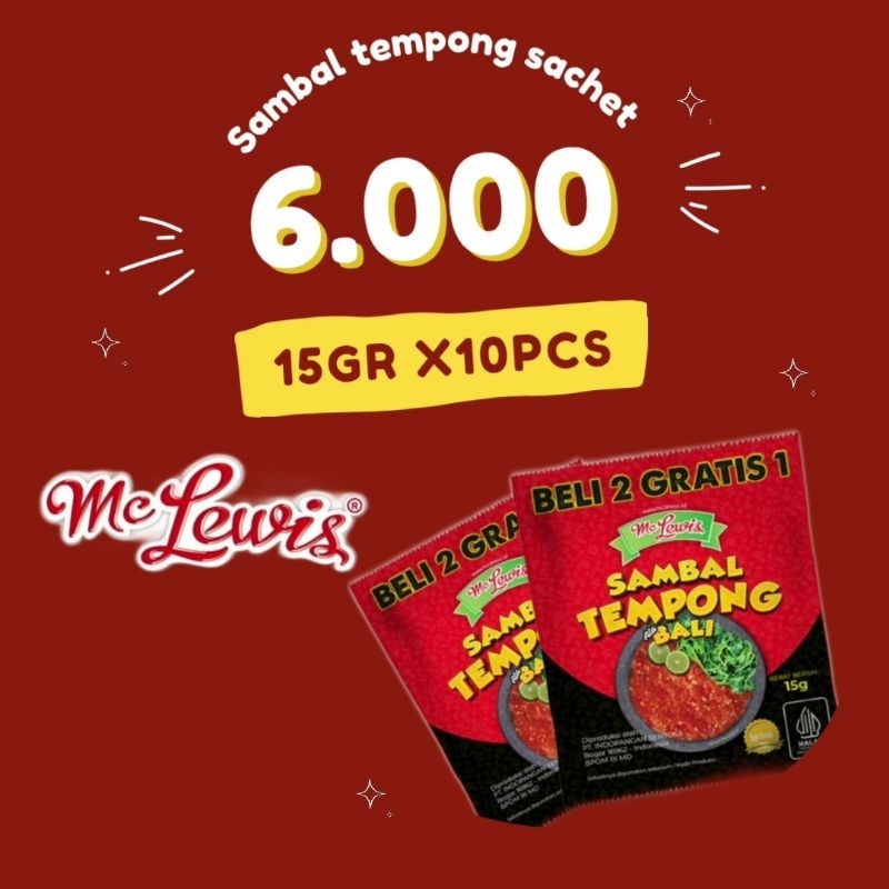 

MCLEWISSAMBALTEMPONGSACHET10x15gr
