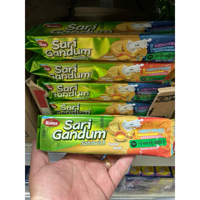 

Roma SARI GANDUM sandwich Peanut 108gram