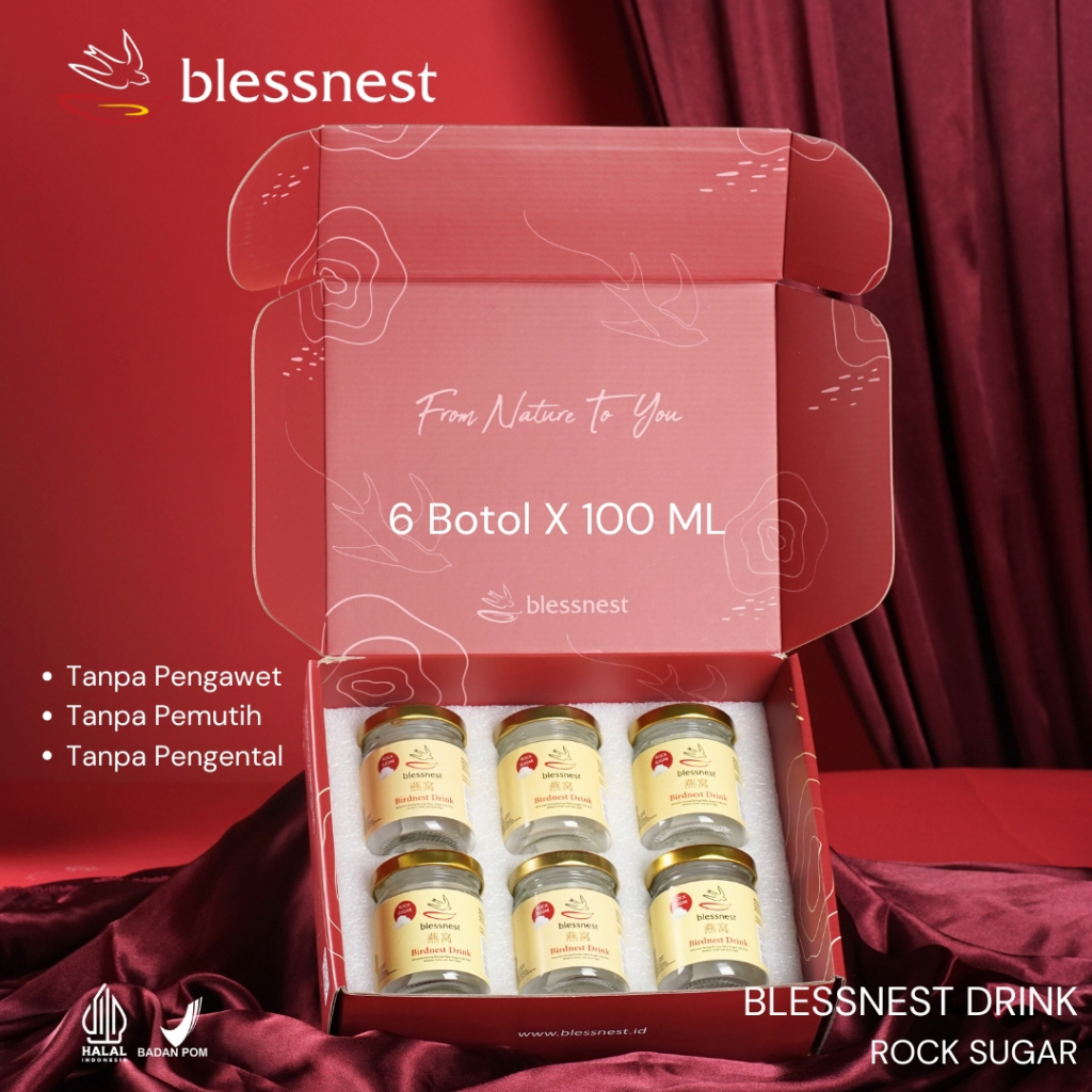 

Minuman Sarang Walet - Blesssnest Drink Rock Sugar Paket 6/7Botol x 100ml