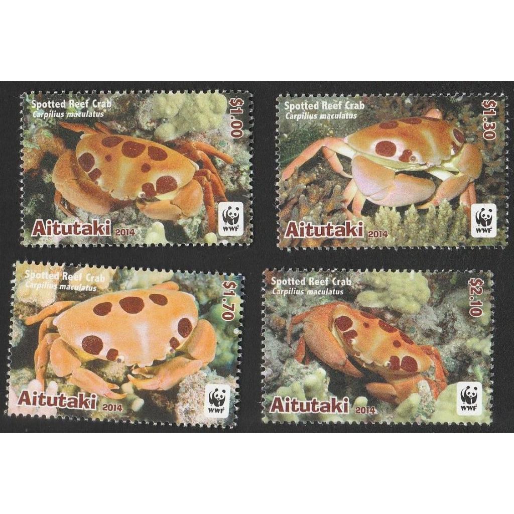 

A 11304 SET LENGKAP PRANGKO AITUTAKI TEMA SATWA WWF SPOTTED REEF CRAB DENGAN KONDISI MNH MINT NEVER HINGED