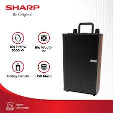 SHARP TROLLEY SPEAKER AKTIF PRO SERIES 10 INCH CBOX-TRB10MBO/CBOX-TRB12MBO