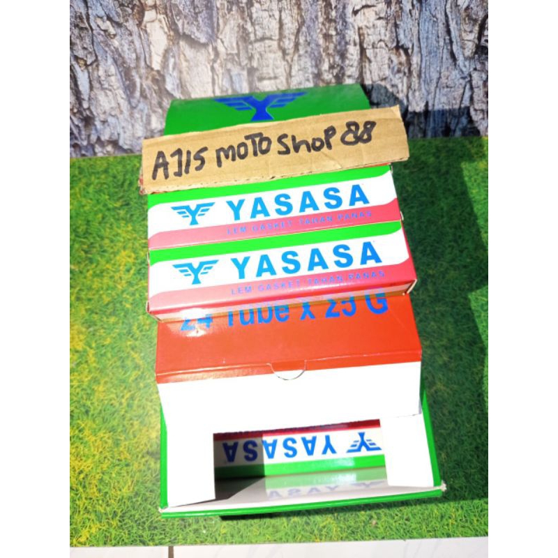 PAKET HEMAT 1 DUS ISI 24 PCS 25 GRAM LEM  YASASA PAKING LEM PENAHAN PANAS  LEM PAKING