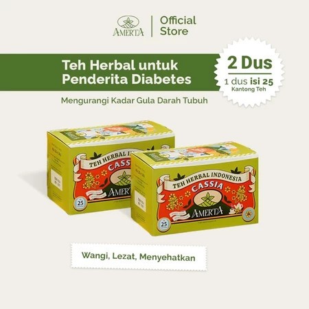 

[PAKET 2 BOX] AMERTA Teh Daun Cassia – Solusi Herbal Alami untuk Diabetes & Detoks Tubuh