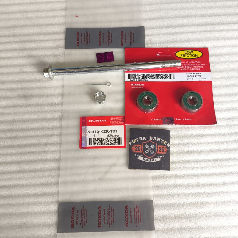 AS RODA PLES BERING RODA DEPAN -KZR- HONDA VARIO 125 OLD BOLHAM, VARIO 150 LED