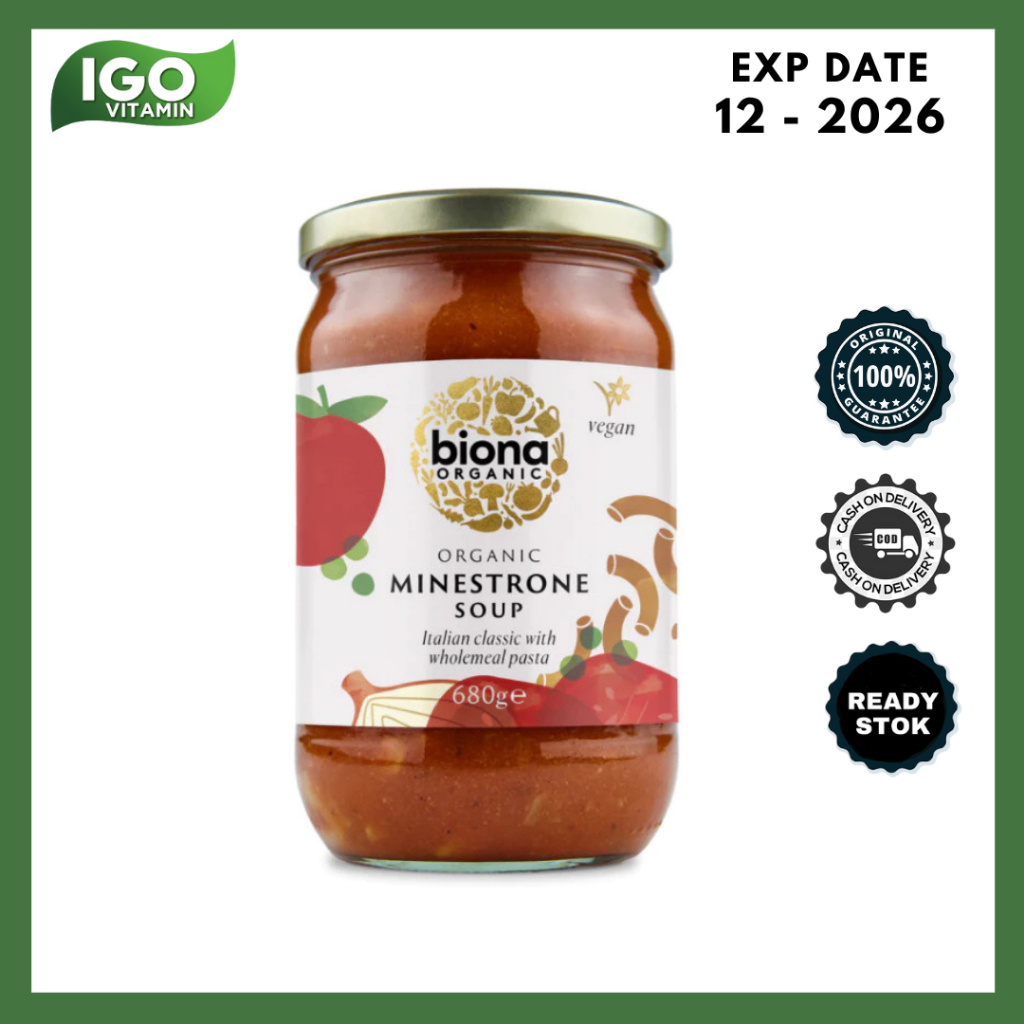 

Sup Organik Biona Organic Minestrone Soup 680 Gr
