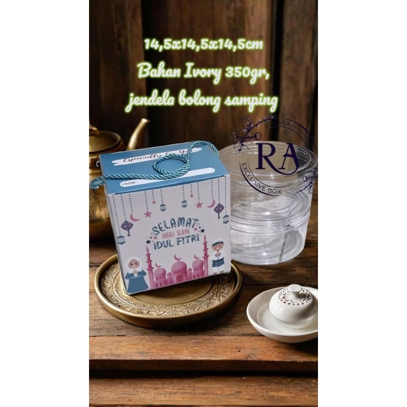 

YUHU Box Lebaran 2 toples 500gr Box Lebaran Kue Kering Box Cookies Lebaran Box Parcel Idul Fitri Box Kue Kering Ramadhan Dus Lebaran Kotak Lebaran Hampers Lebaran Packaging Kue Lebaran Dus kuker 500gr box lebaran 2 toples 450gr