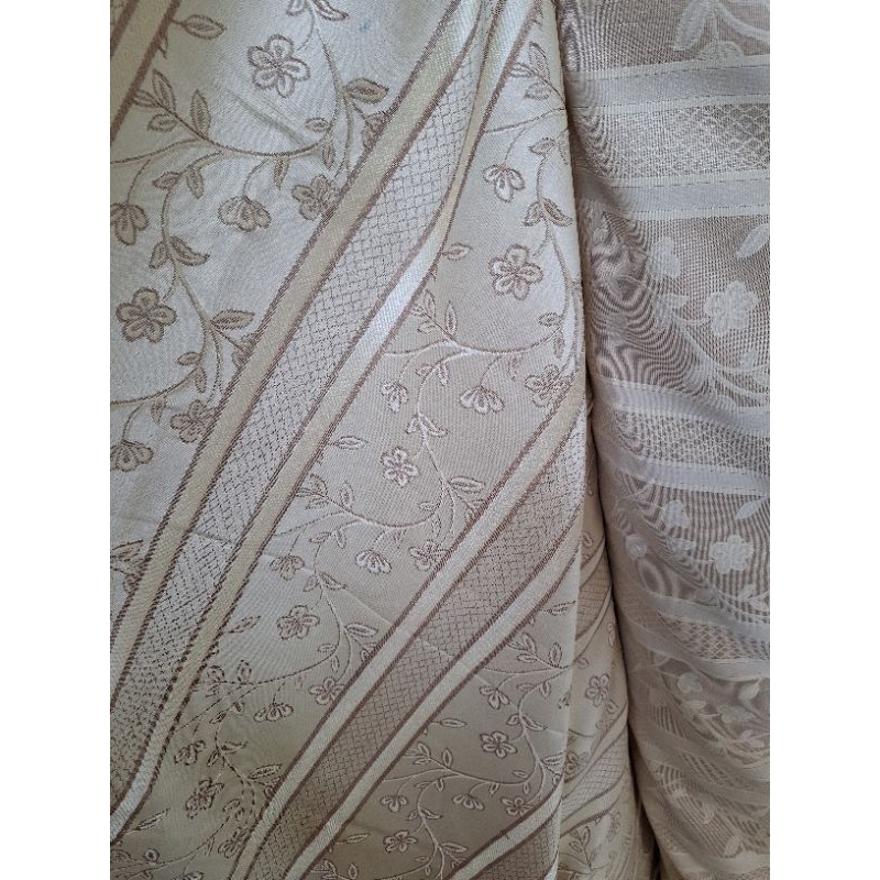 Kain Sofa Salur Bunga  // Bahan Sofa Kursi Mebel Timbul // Kain Sofa Meteran