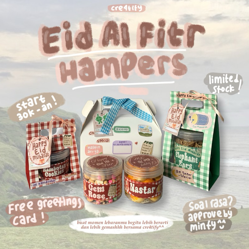 

Hampers lebaran paket idul fitri snack kue kering murah lucu aesthetic by creatify