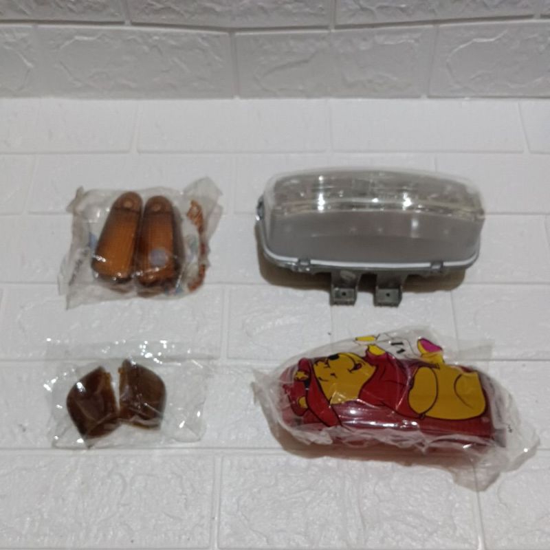 paket mika headlamp sein reting stop depan belakang set kawasaki kaze kase old lama