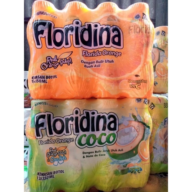 

Floridina Orange isi 12 Botol / Krat Sekrat @350 ml