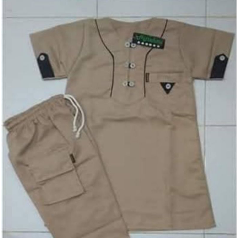 [ SIZE L, XL ] JUBAH ANAK TANPA KERAH JBB01