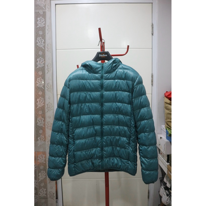 Jaket Puffer Uniqlo Ultralight Down Bulang Bulu Angsa (Preloved)