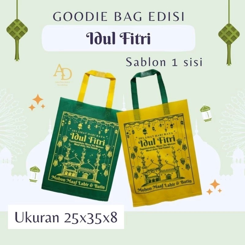 

Goodie bag Lebaran 25x35x8- idul fitri- tas hampers lebaran
