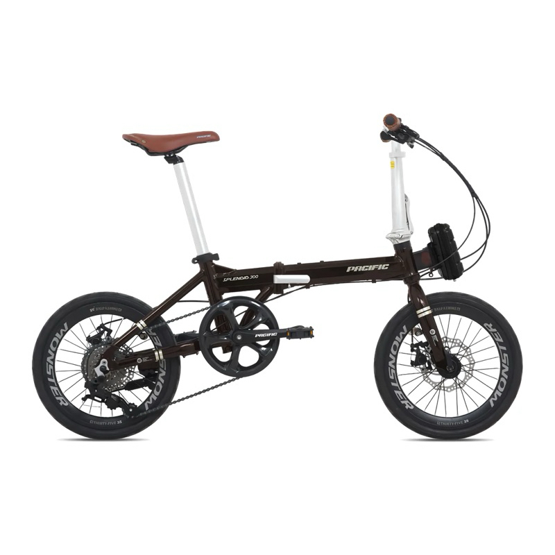 SEPEDA LIPAT PACIFIC SPLENDID 300 16 inch FRAME ALLOY 8 SPEED BONUS TAS & HELM