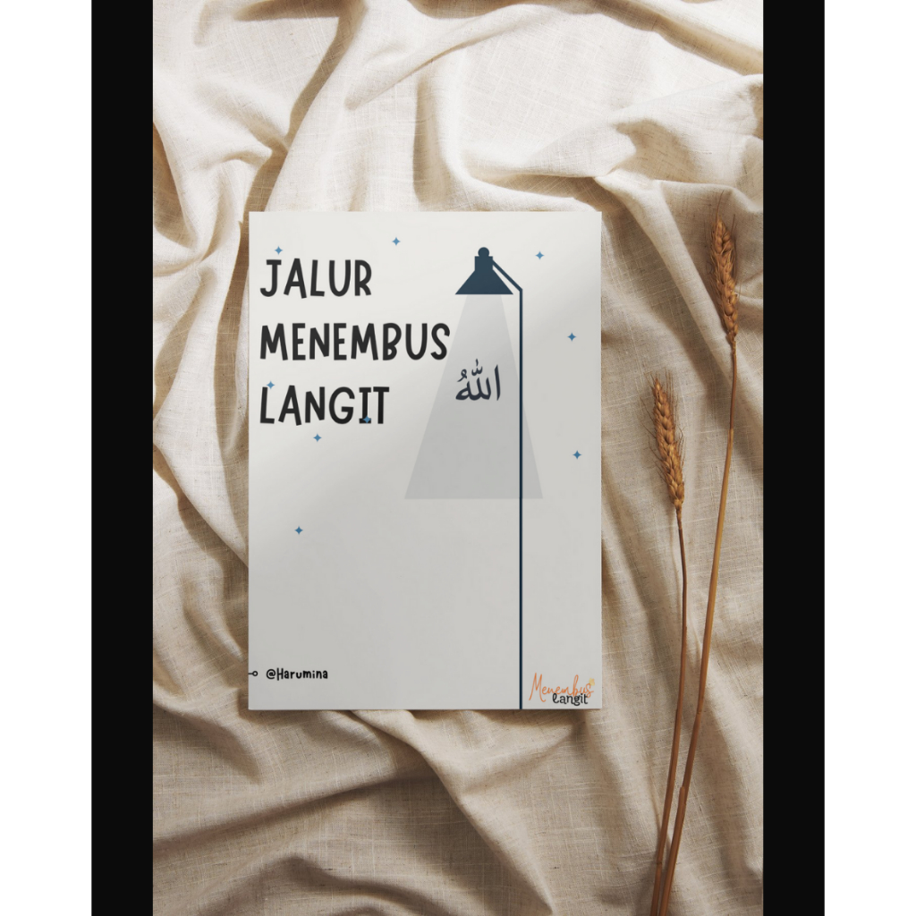 

buku journal alur MENEMBUS langit journaling jurnal muslimah DAN MUSLIM monthly weekly planner book keajaiban jalur MENEMBUS langit