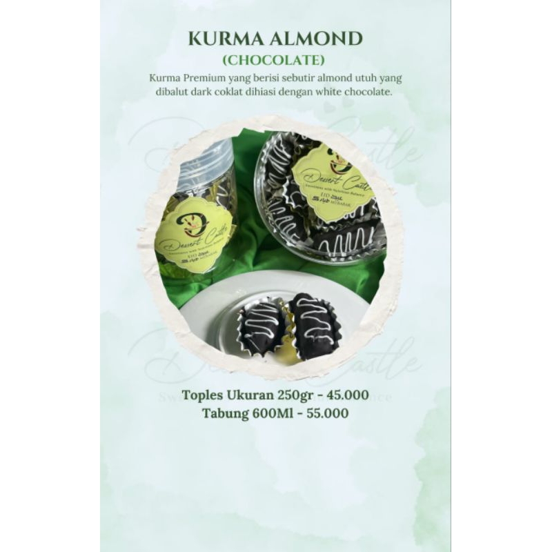 

kue lebaran kurma almond