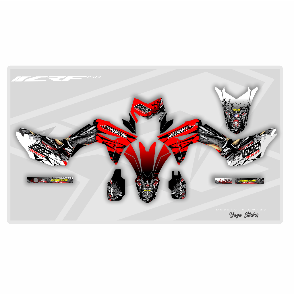 STIKER DECAL CRF FULLBODY CUSTOM