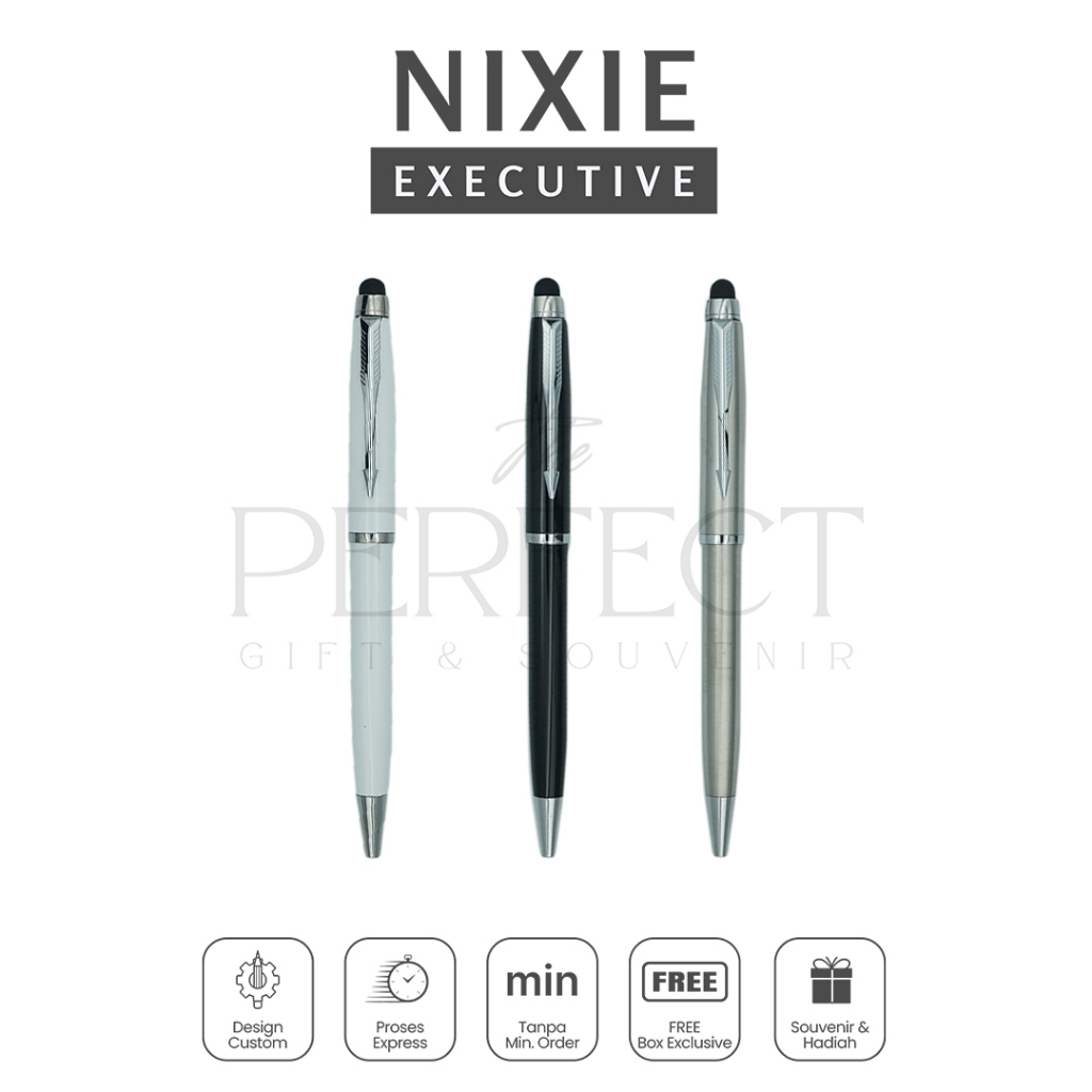 

Nixie Executive Pen Ballpoint Free Box Custom Grafir Exclusive Promosi Gift Kado Souvenir