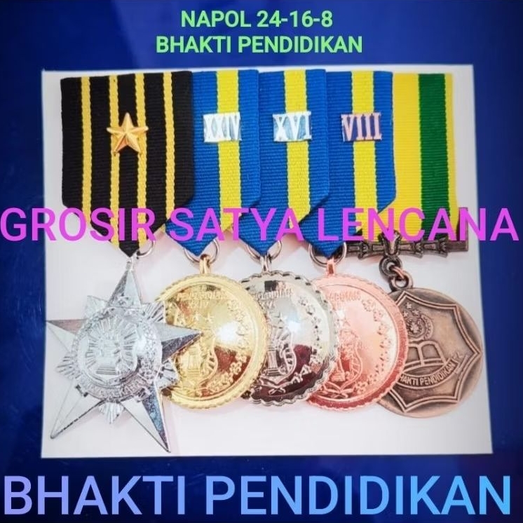MEDALI POLRI NARARYA 24 16 8 BHAKTI PENDIDIKAN