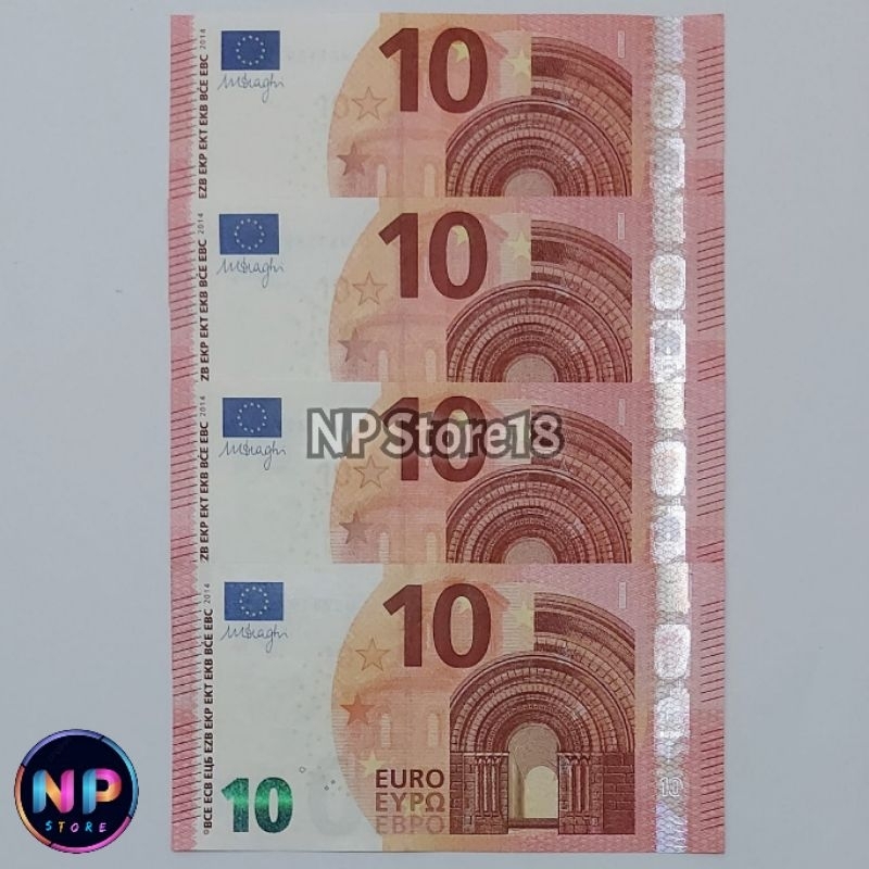 Souvenir Paket Super Mulus Euro Eropa 10 Euro Kondisi Baru Gress