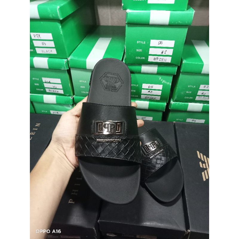sandal slop pria sendal philipp plein premium