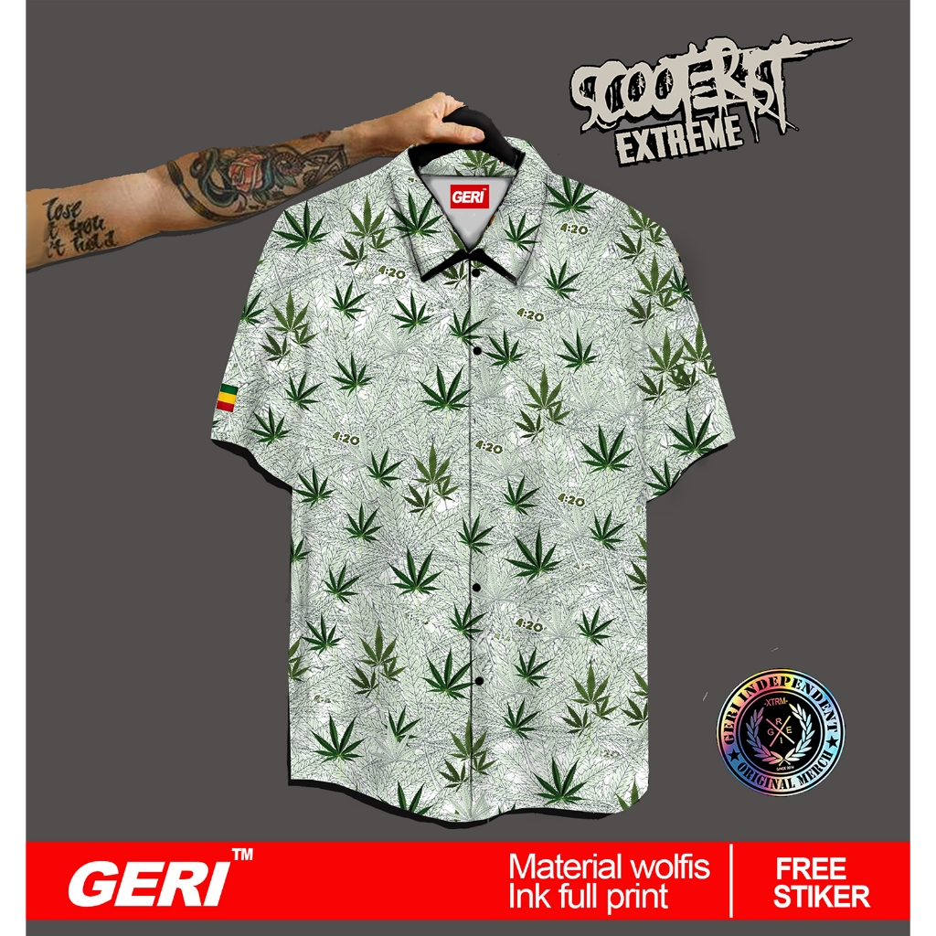 KEMEJA GERI ORIGINAL - CANNABIS