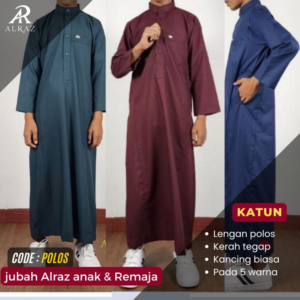 Alraz Gamis remaja  / Jubah Remaja dan anak