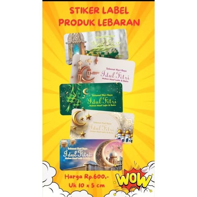 

Stiker Label 10 x 5 cm label produk makanan lebaran