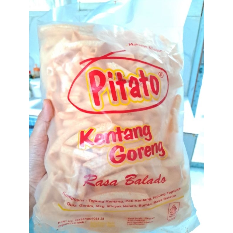 

Pitato kentang goreng/stik kentang rasa balado dan original / camilan enak / camilan murah