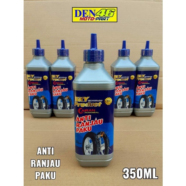 CAIRAN PENAMBAL BAN BOCOR TUBLES TUBELESS - SKY PRODUCT TIRE SEALANT 350 ML , ANTI BOCOR ANTI KOROSI