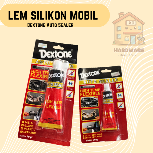 Lem Silikon | Lem Mobil | Dextone | Dextone Auto Sealer | 30gr,70gr.