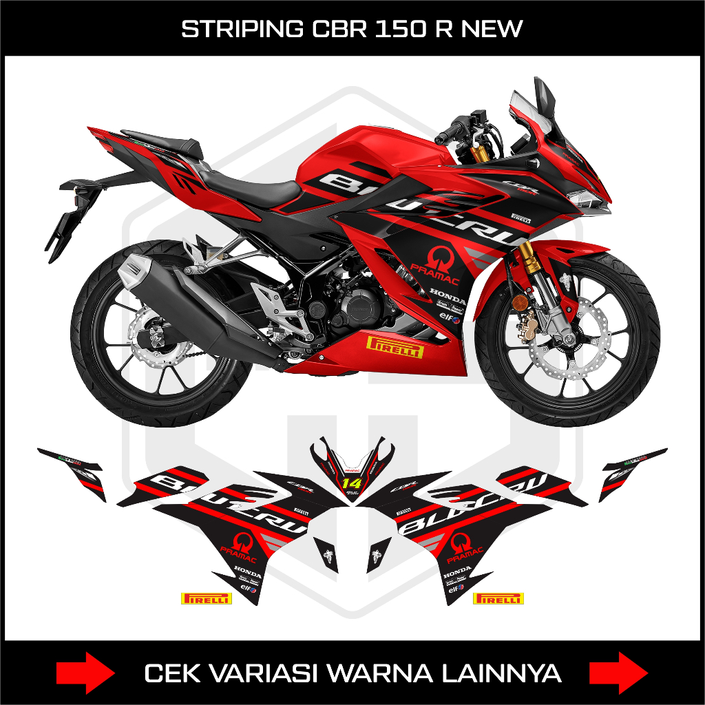 STRIPING CBR 150R NEW K45R / DECAL STIKER HONDA CBR K45R 150R