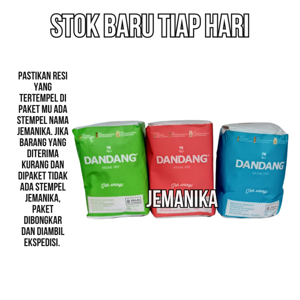 

Paket 3 teh Racikan Teh Solo [Dandang hijau - Dandang Merah - Dandang biru] 3H