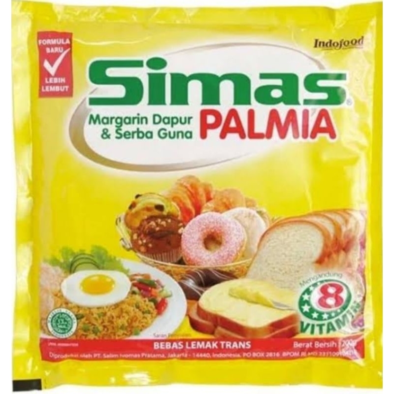 

Simas Palmia Margarin Dapur Serbaguna 200 gram