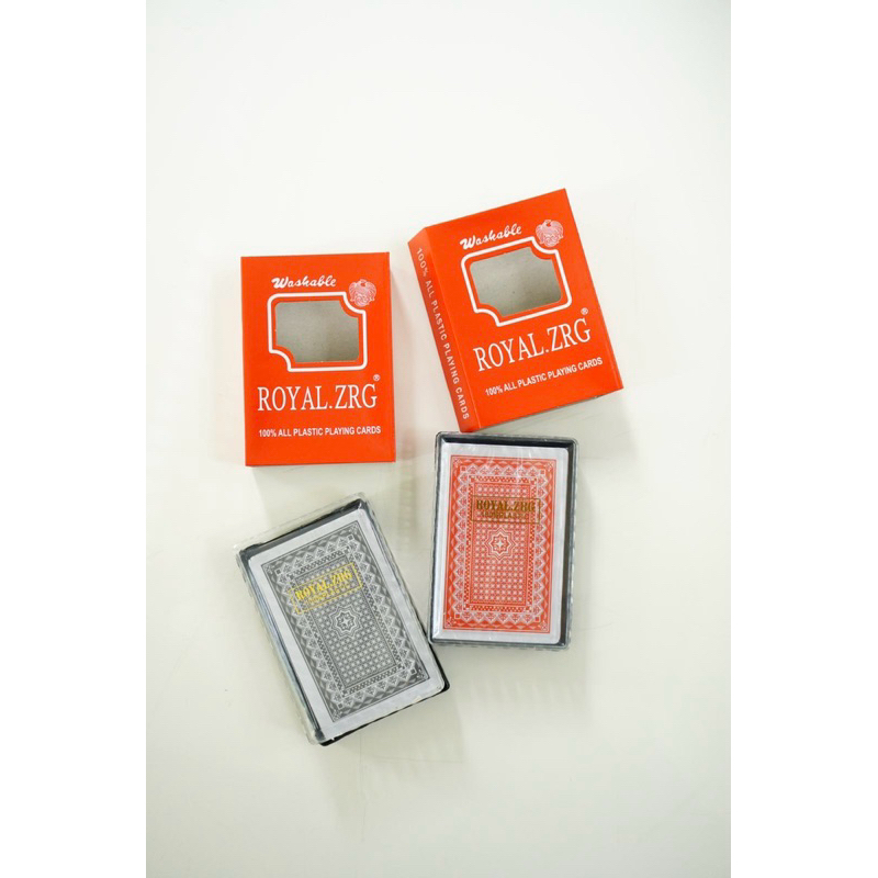 Kartu Remi Plastik Remi Bahan Plastik Royal ZRG Hemat Termasuk Box Penyimpanannya