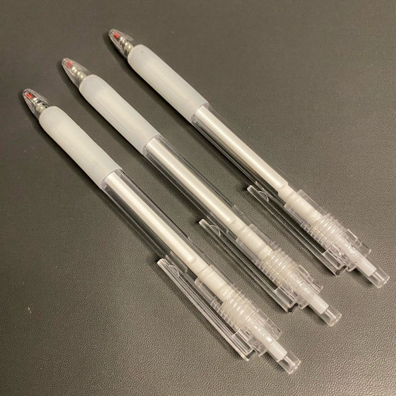 

[JS] GEL PEN TINTA HITAM MUJI STYLE TRANSPARAN 0.5mm BLACK INK SIGNATURE