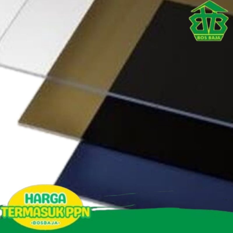 Atap Polycarbonate Solarflat 6mm Solid
