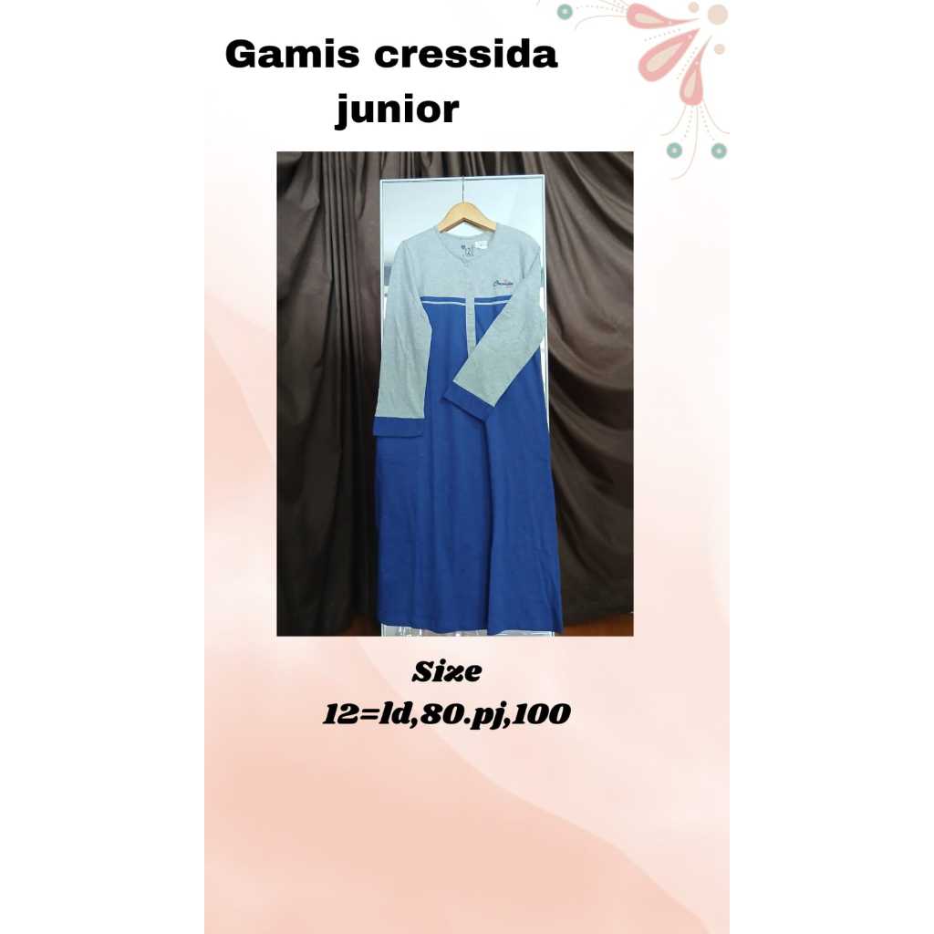 GAMIS CRESSIDA ANAK JUNIOR LENGAN PANJANG