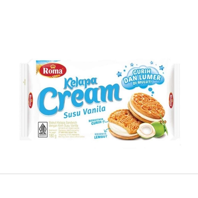 

Roma Biscuit Kelapa Cream 180G